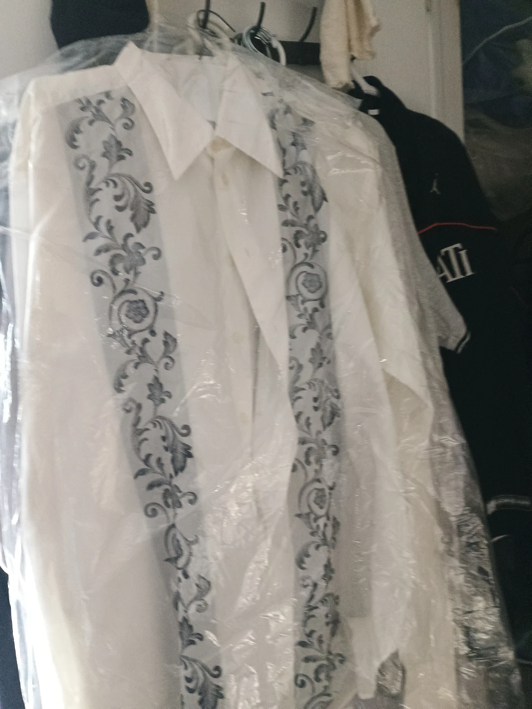 Versace Classic Men's White Button-Up Shirt