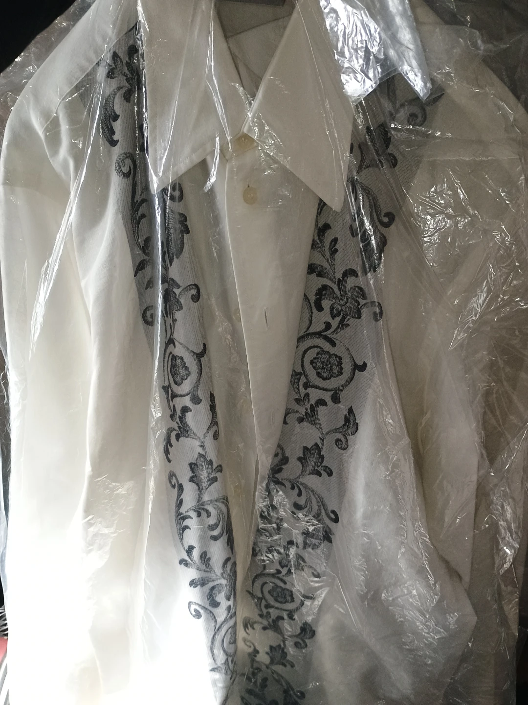 Versace Classic Men's White Button-Up Shirt - photo 5