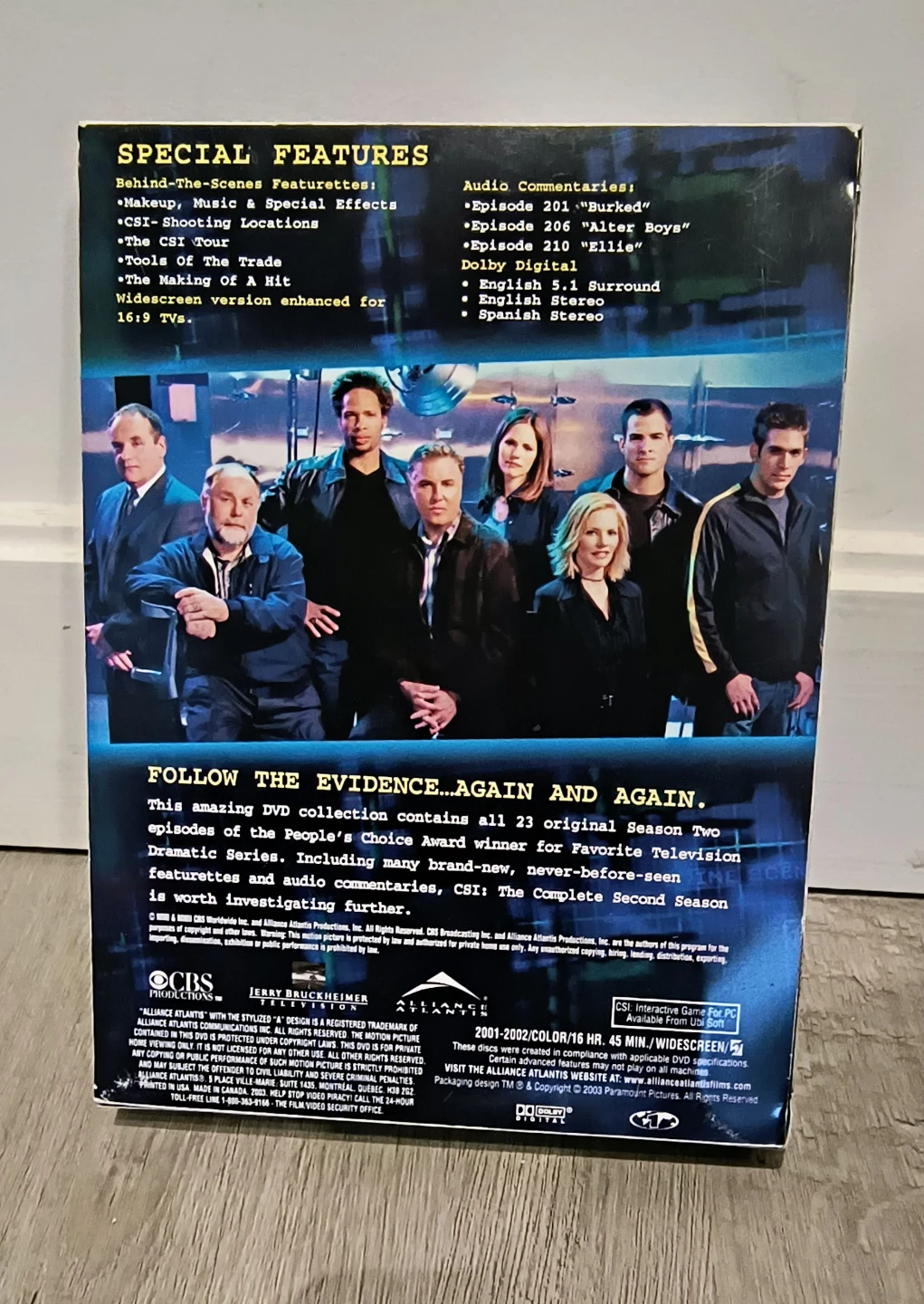 CSI: The Complete 2nd Season DVD Box Set - photo 2