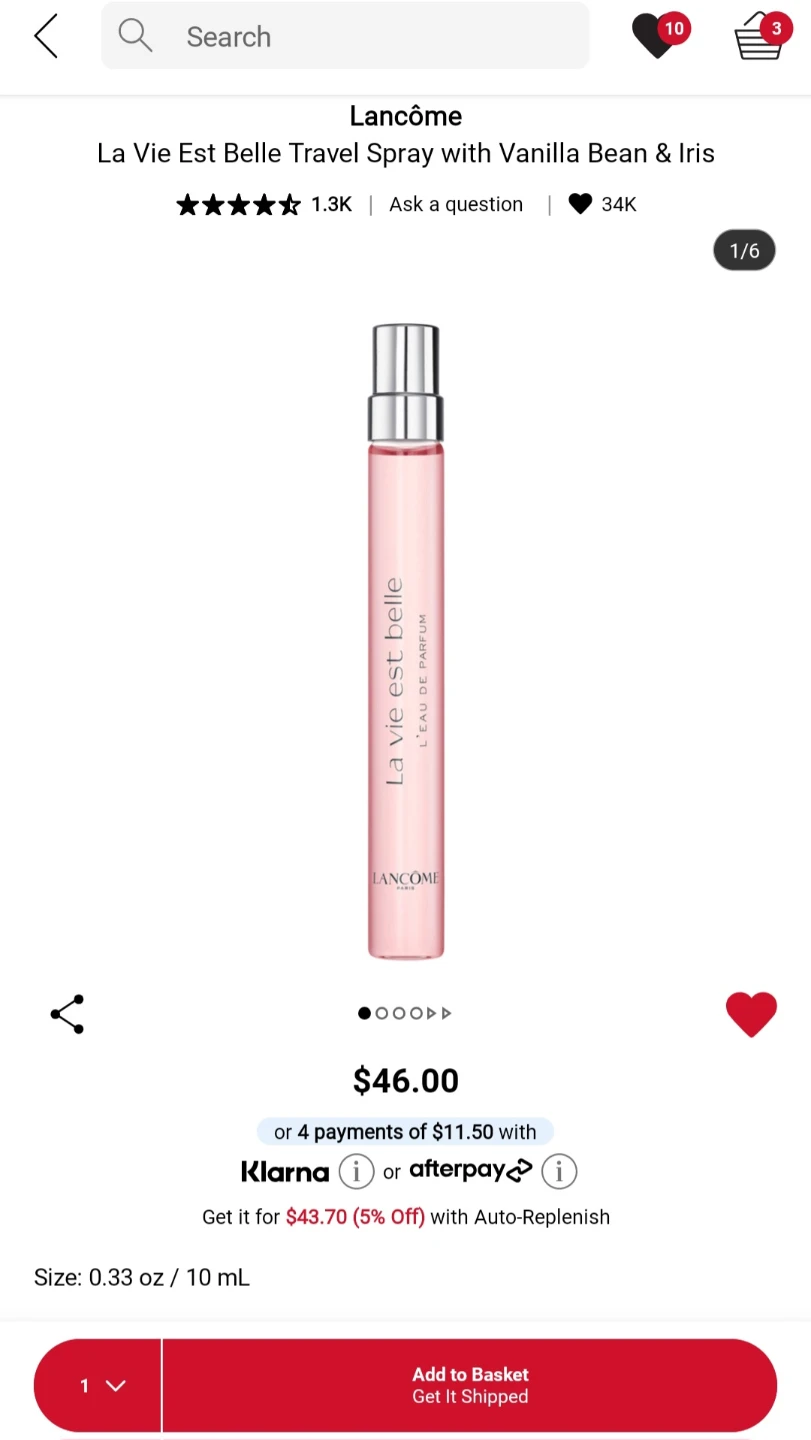 Lancôme La Vie Est Belle Travel Spray 10 mL