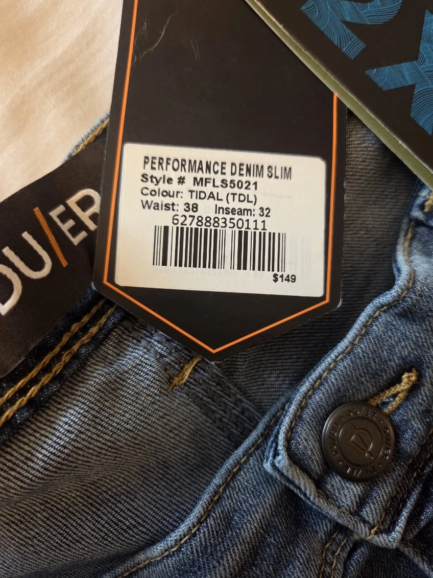 DU/ER Performance Denim Slim Jeans - Tidal (38x32) - photo 4