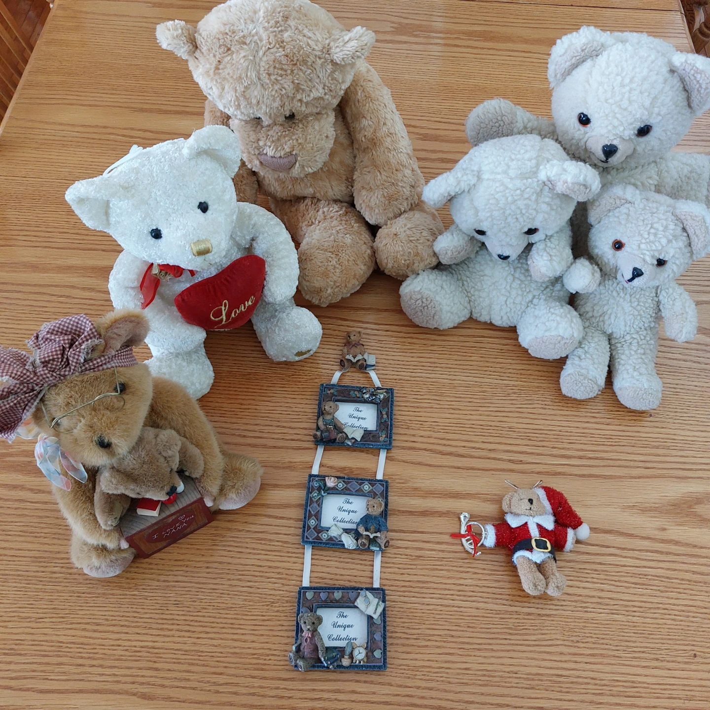 Assorted Teddy Bears and Keepsake Photo Frame