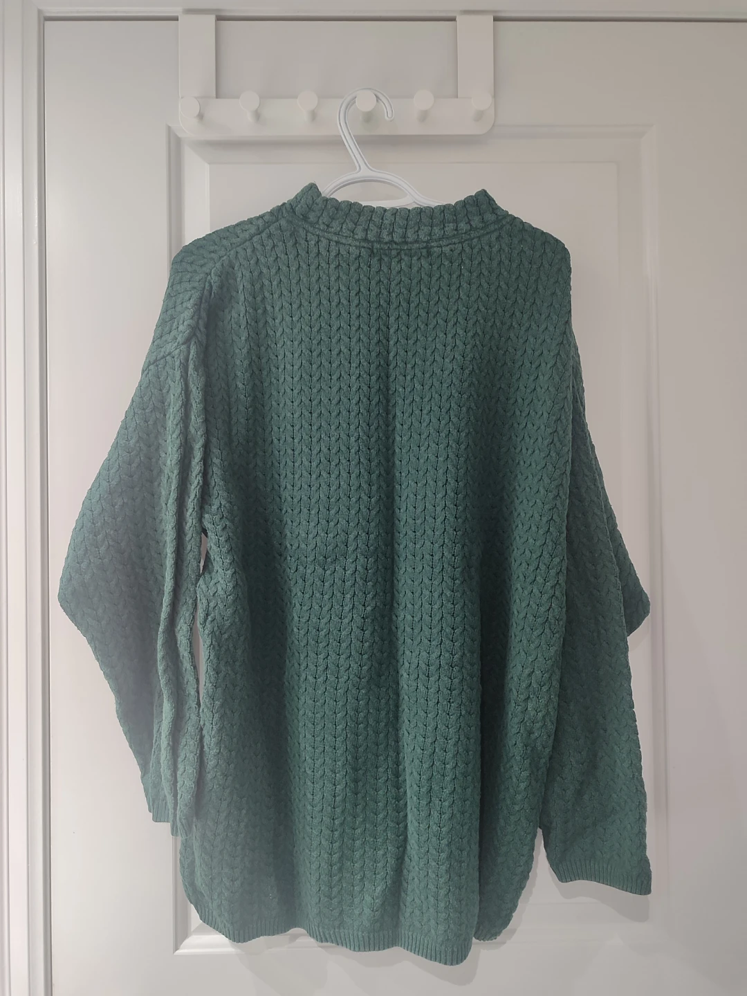 Green Textured Crewneck Sweater - photo 2