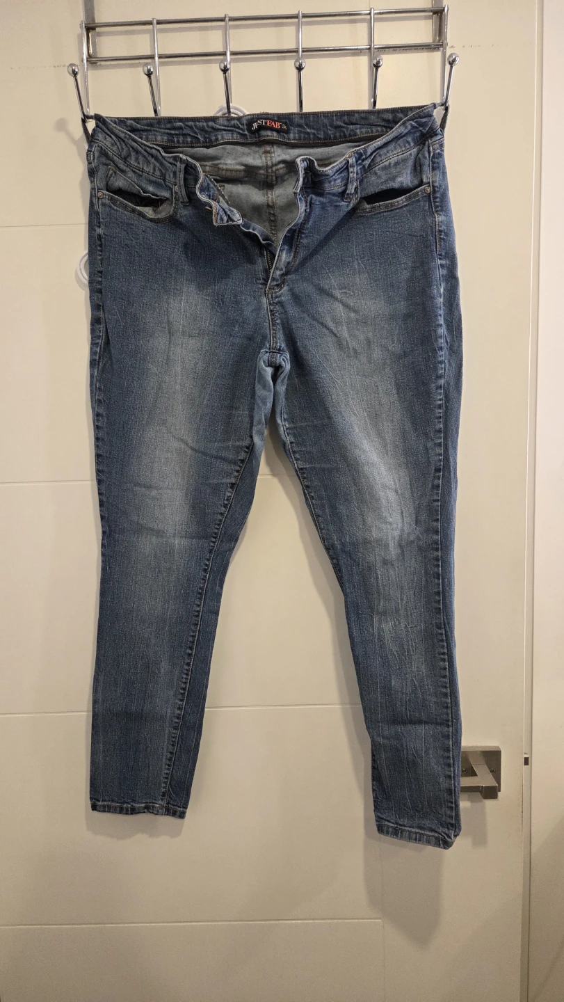 JustFab Blue Denim Jeans Size 36 - photo 2