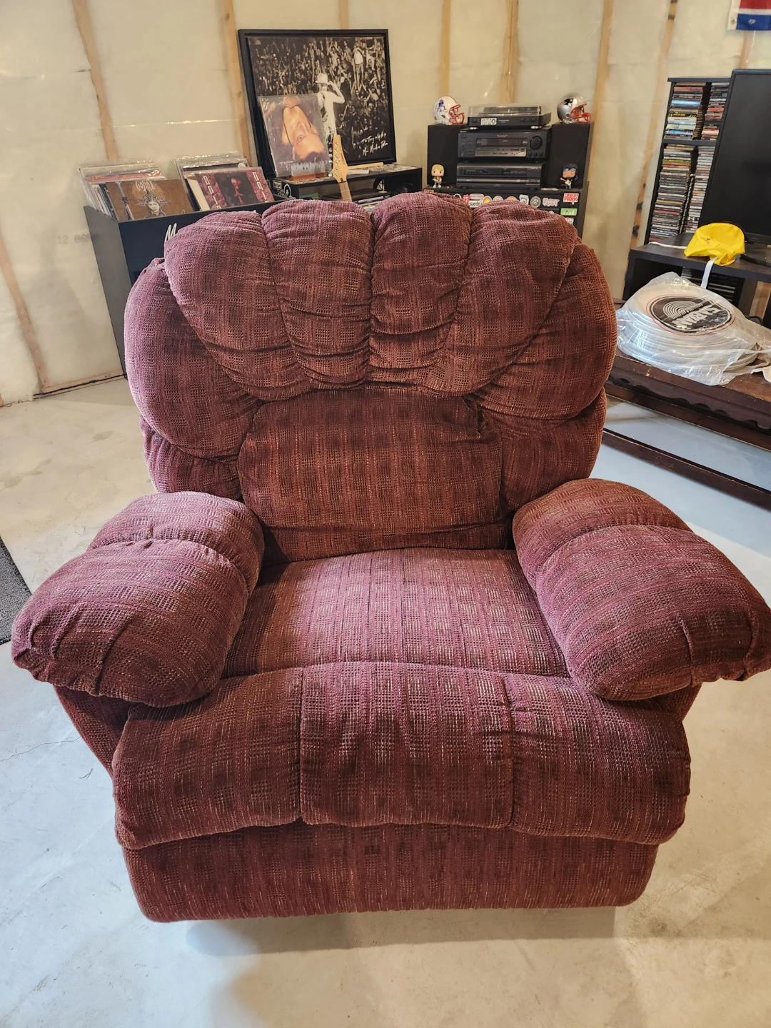 Wide Plush Recliner Chair