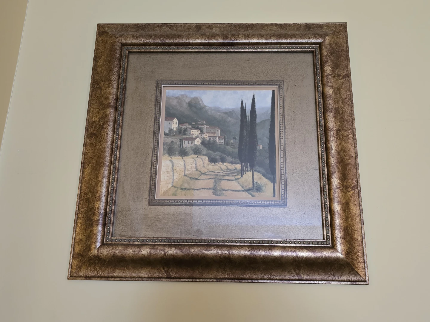 Framed Artwork - Tuscan Landscape Scene