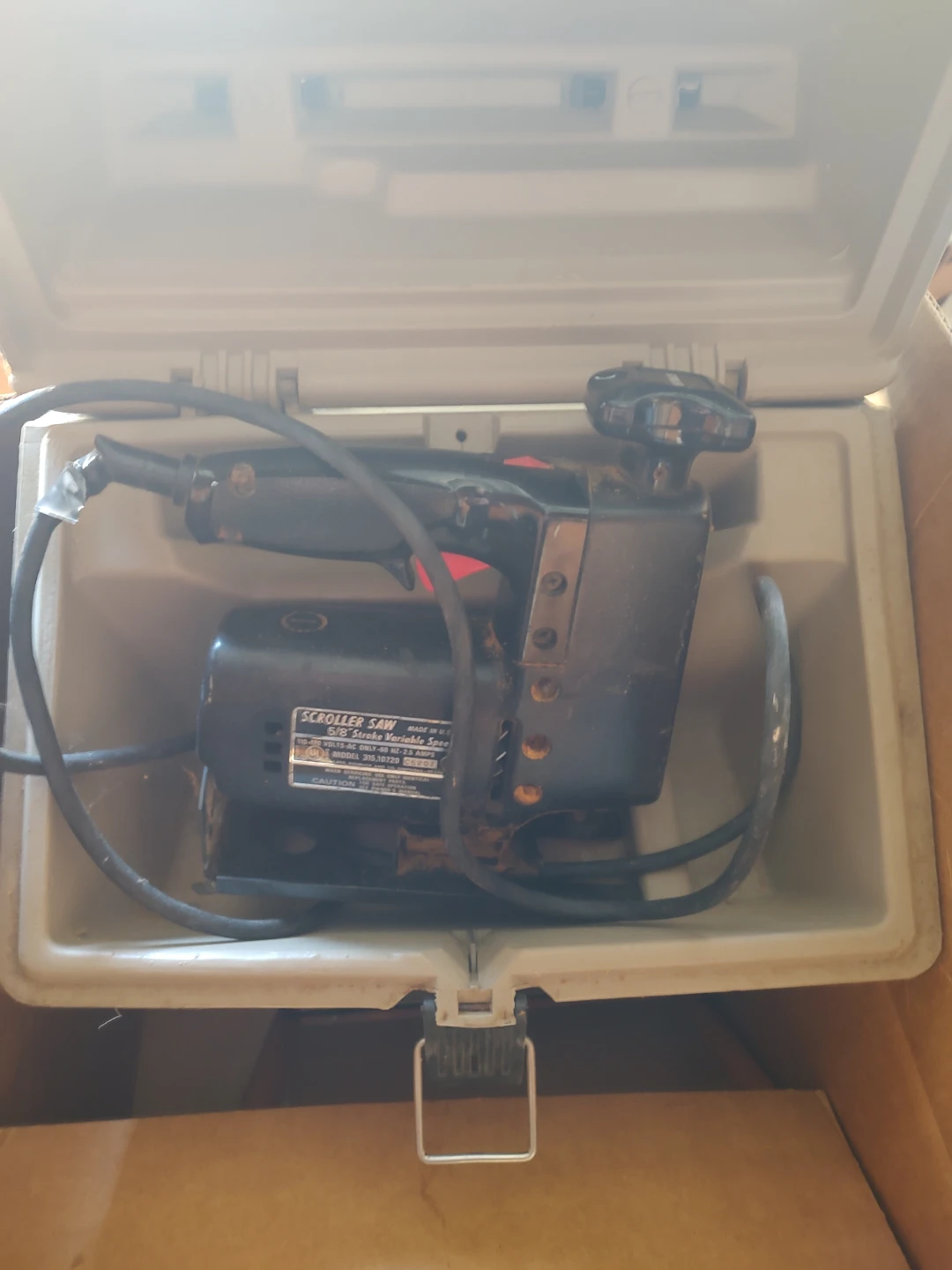 Sears Scroller Saw 5/8 Stroke Variable Speed with Case