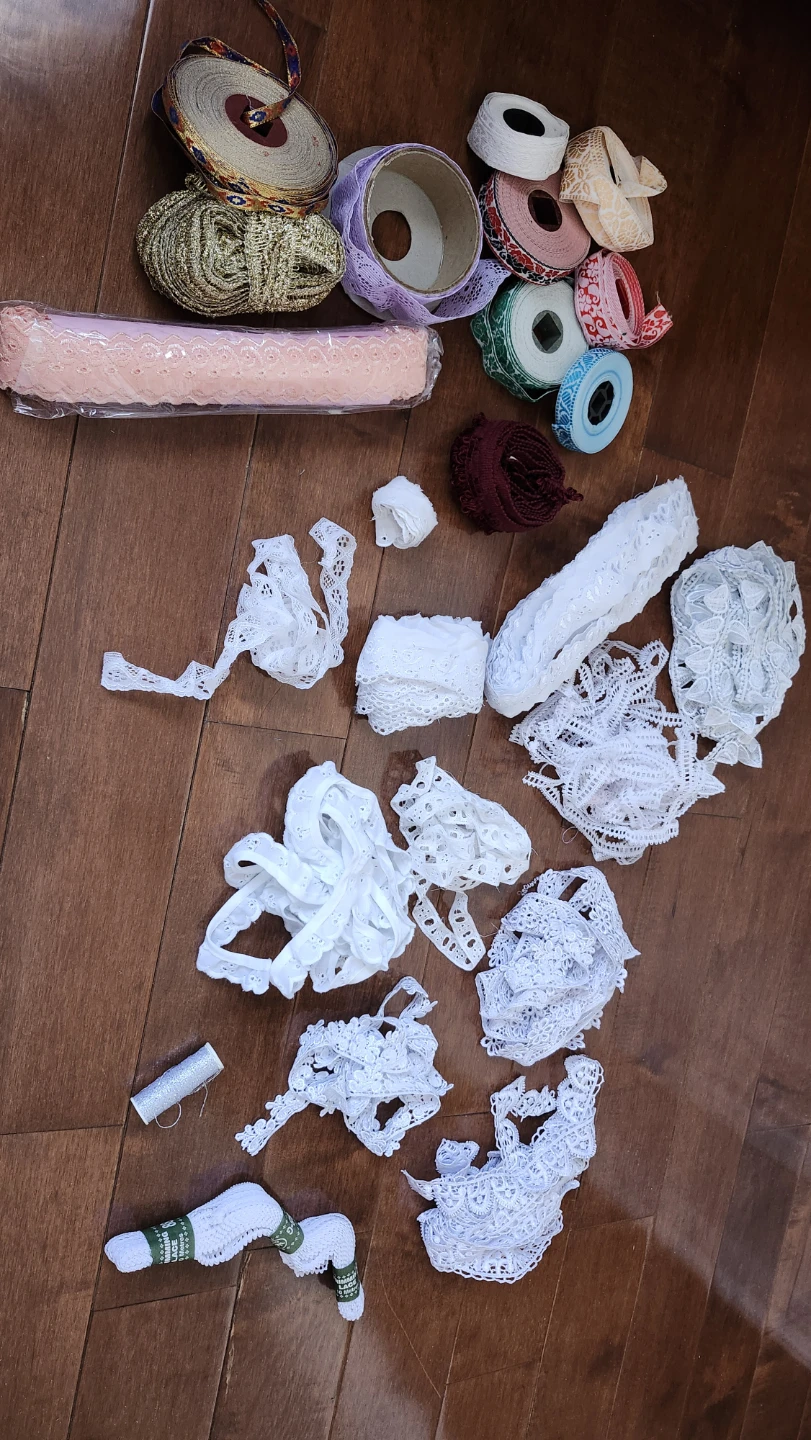 Assorted Lace and Ribbon Craft Supplies - photo 3