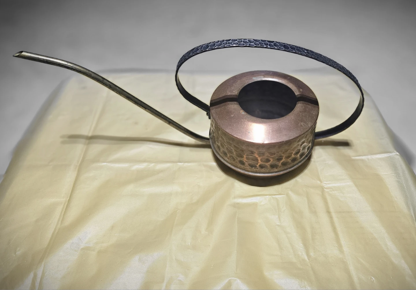 Copper Watering Can with Metal Handle