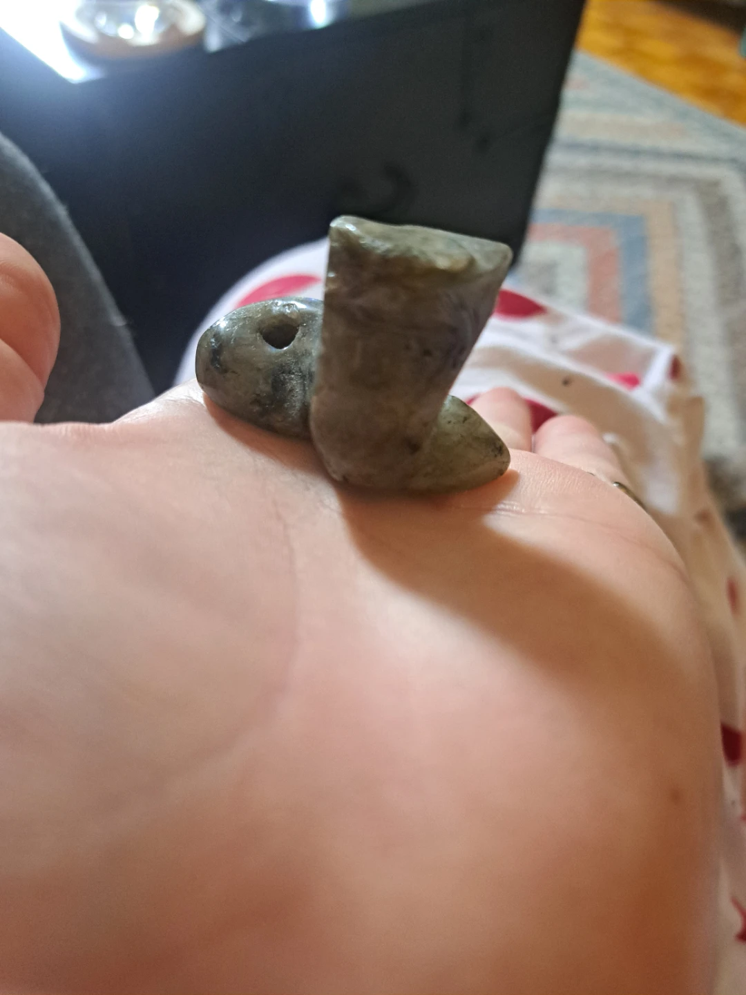 Hand-carved snake labdorite - photo 2