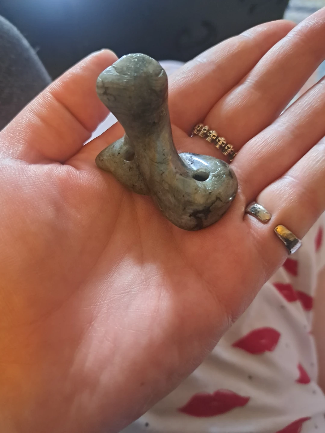 Hand-carved snake labdorite - photo 3