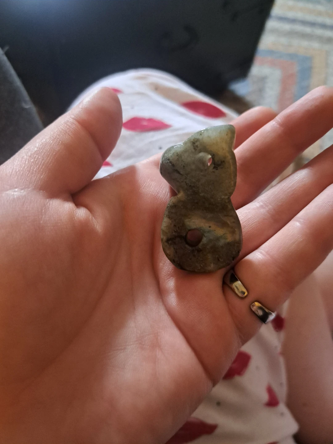 Hand-carved snake labdorite - photo 4