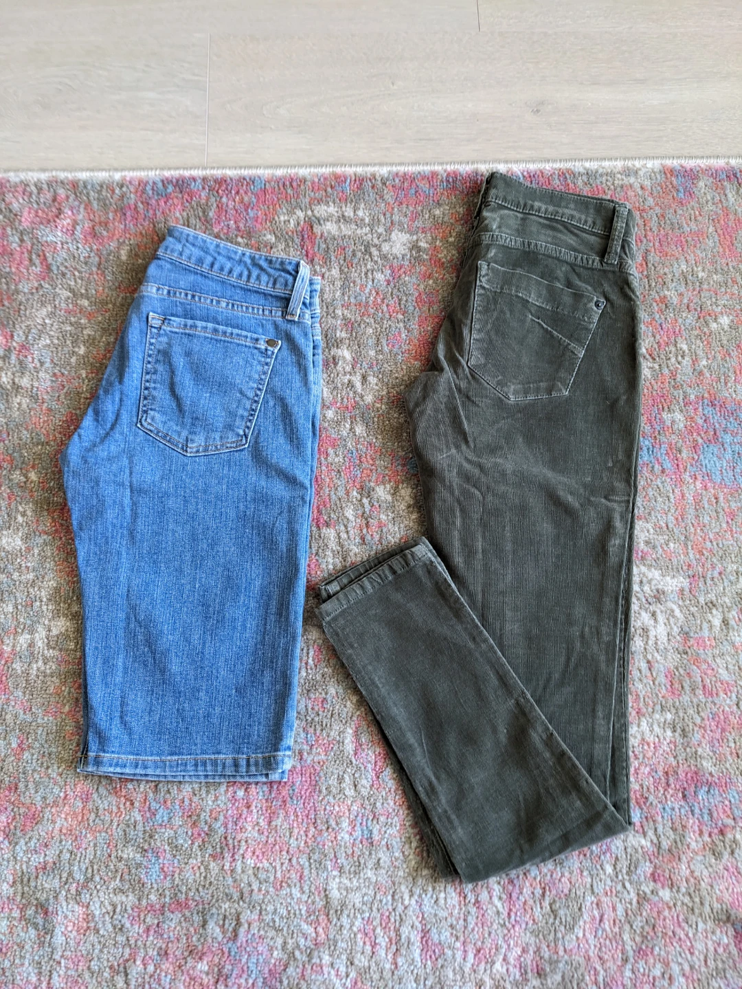 Two Pairs of Pants - Denim and Corduroy size 25