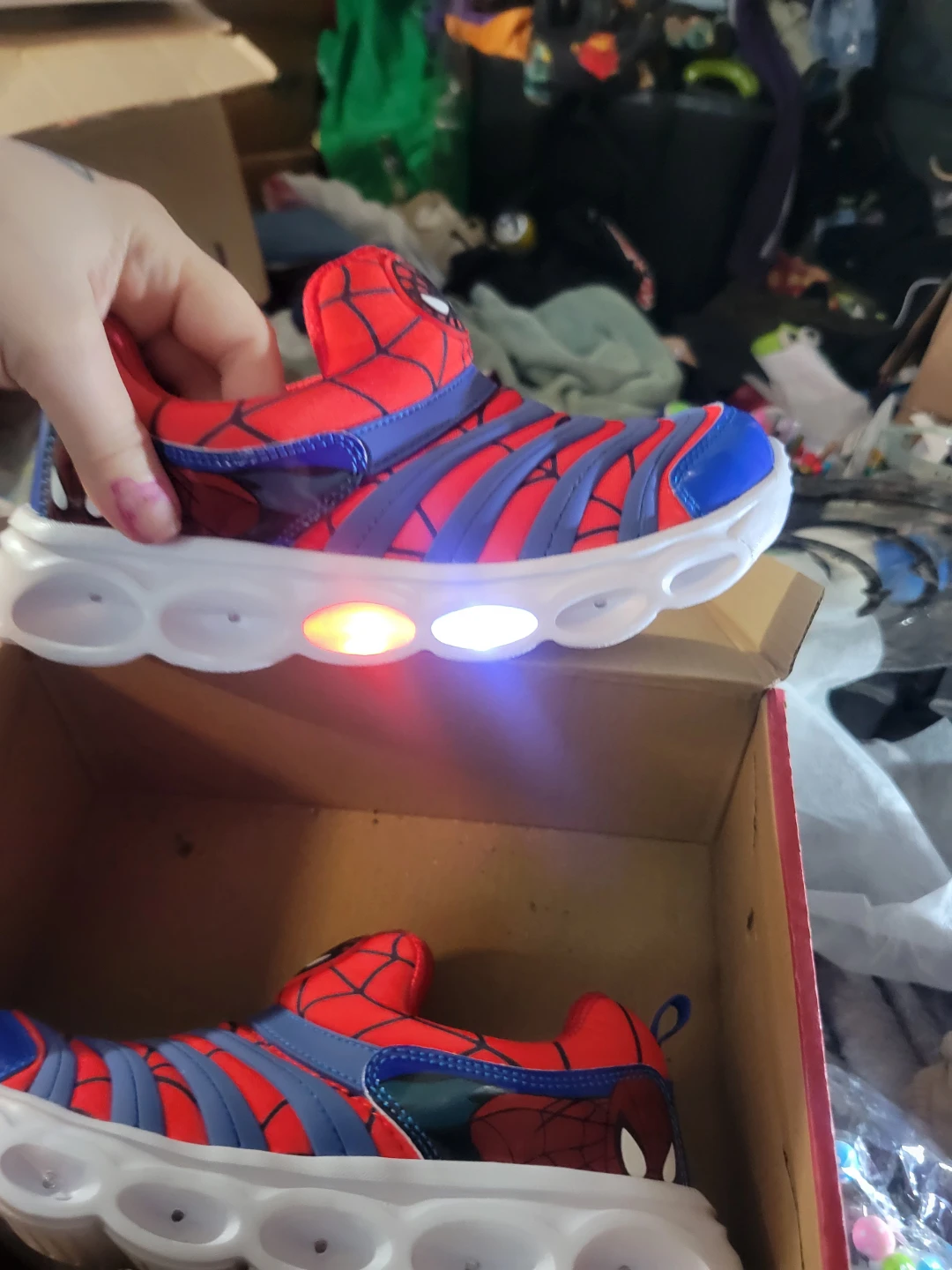 Kids Spiderman Light-Up Shoes - photo 2