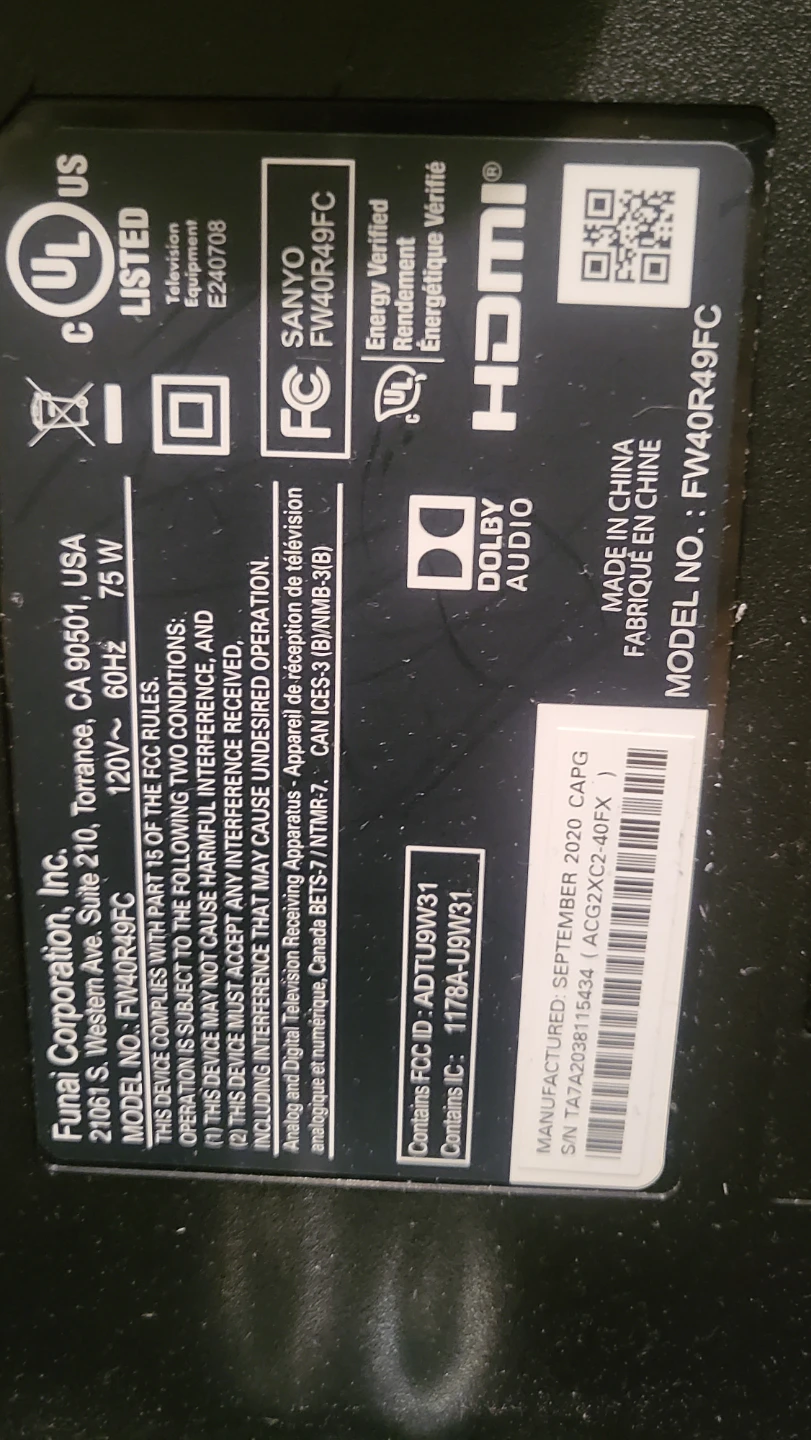 Sanyo 40" TV - photo 2