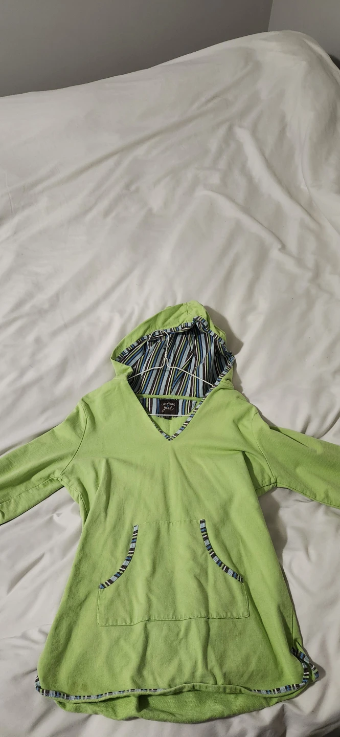 Eivissa Girl Lime Green Hoodie Size L/G (10/12)
