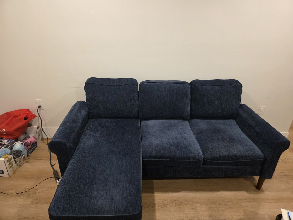 Blue Sectional Sofa - photo 3