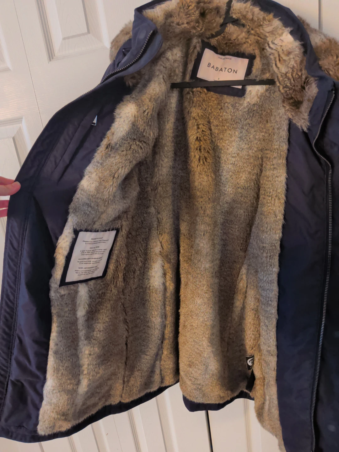 Babaton Oskar Parka - Navy, Size S - photo 2