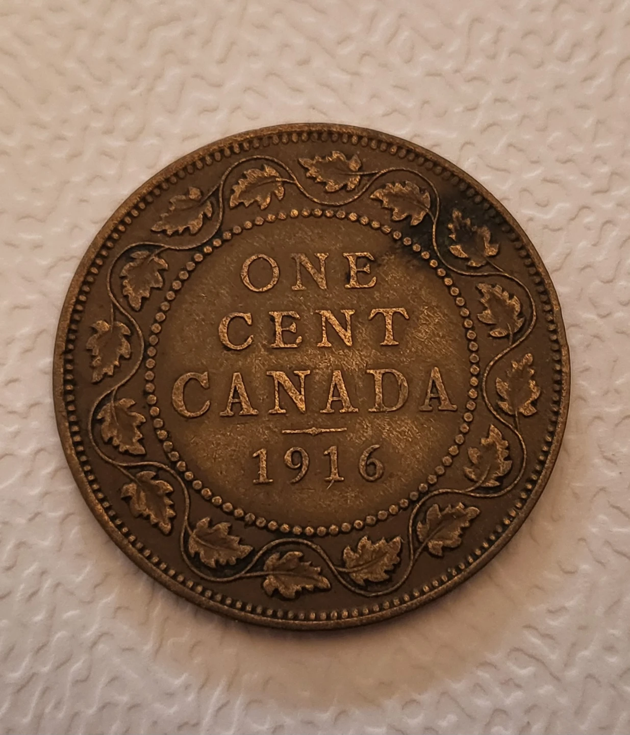 1916 Canada One Cent Coin