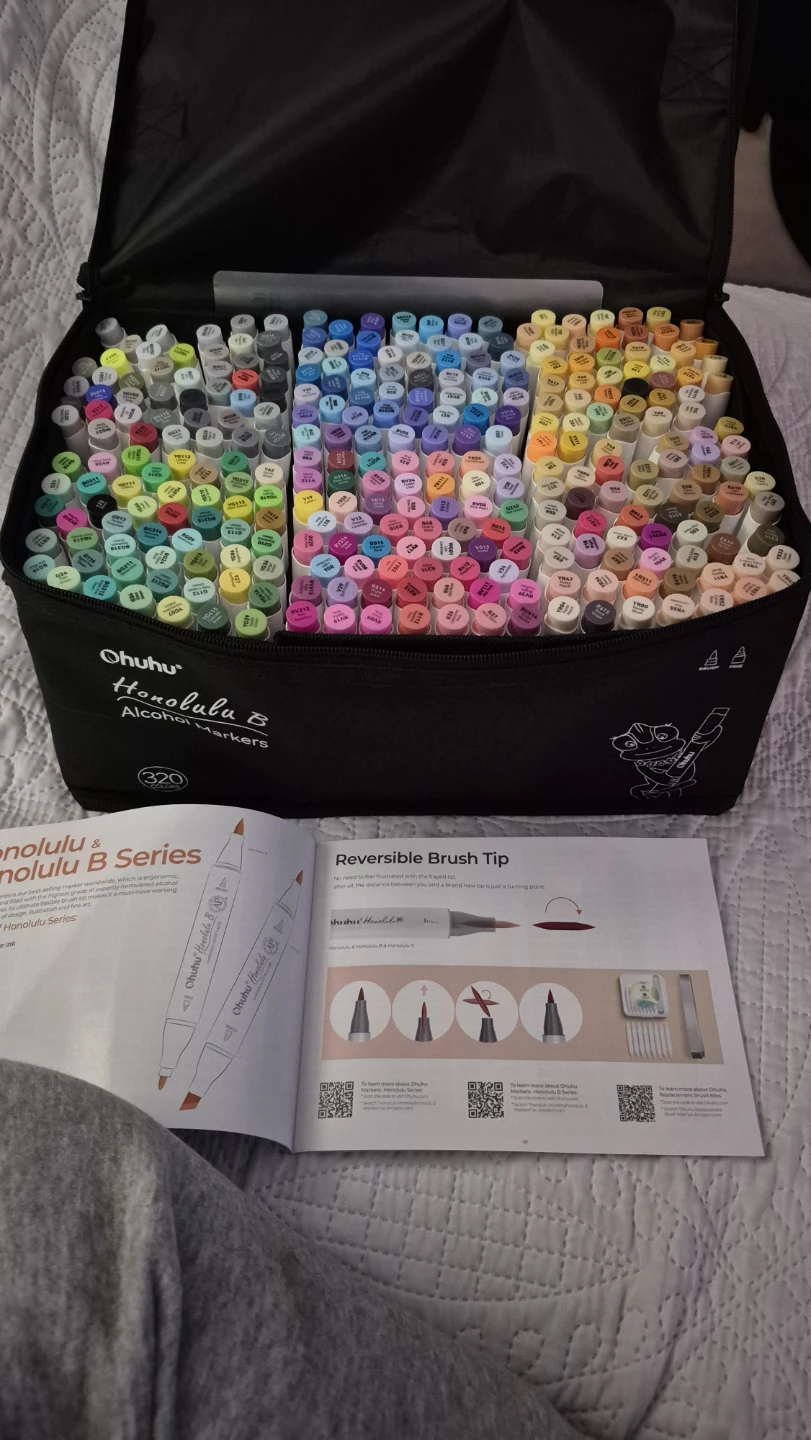 Ohuhu Honolulu B Alcohol Markers - 320 Colors