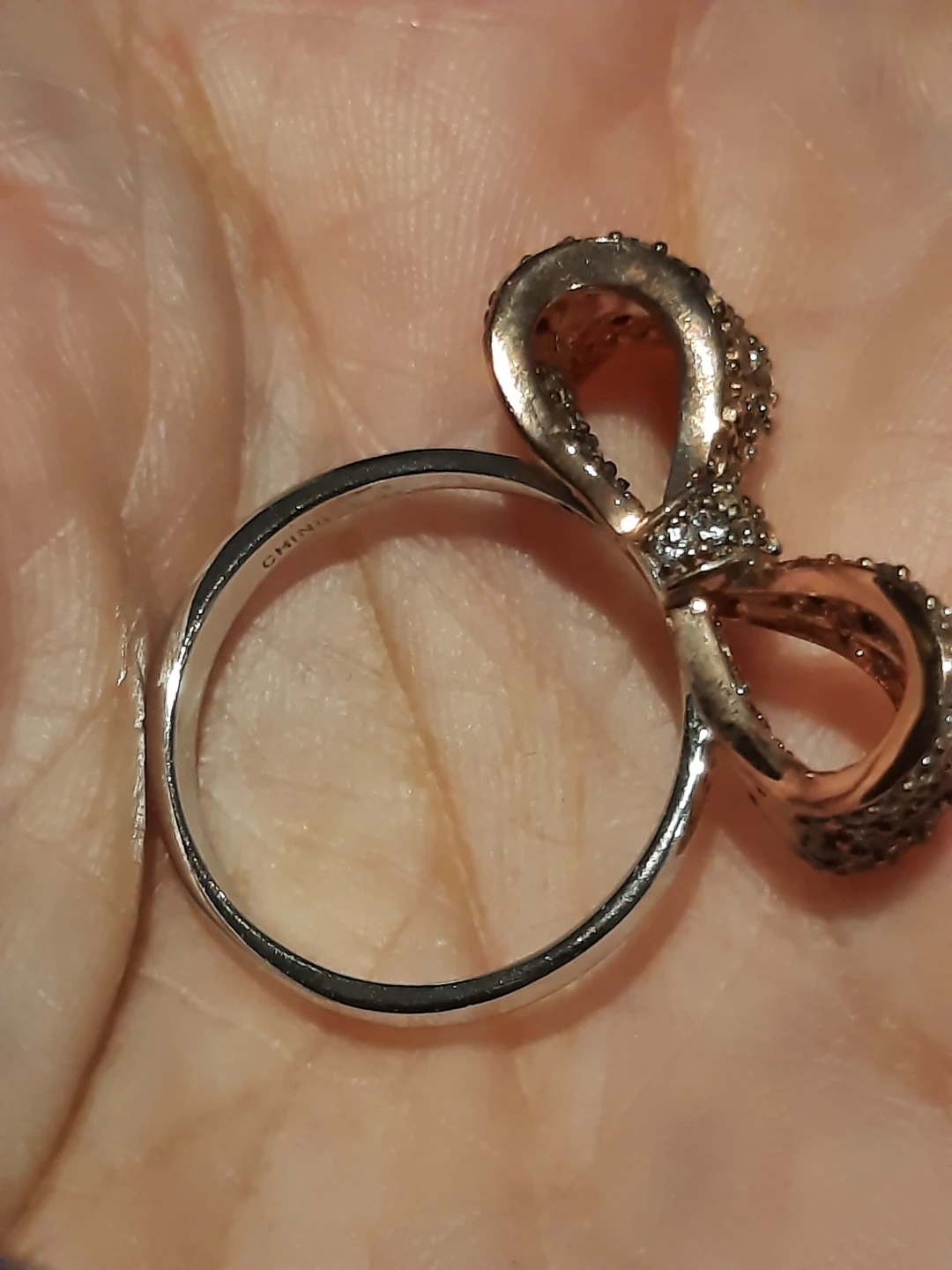 NiIB PEOPLE'S JEWELERS Rose Gold Ring and Bow Earrings Set - photo 5