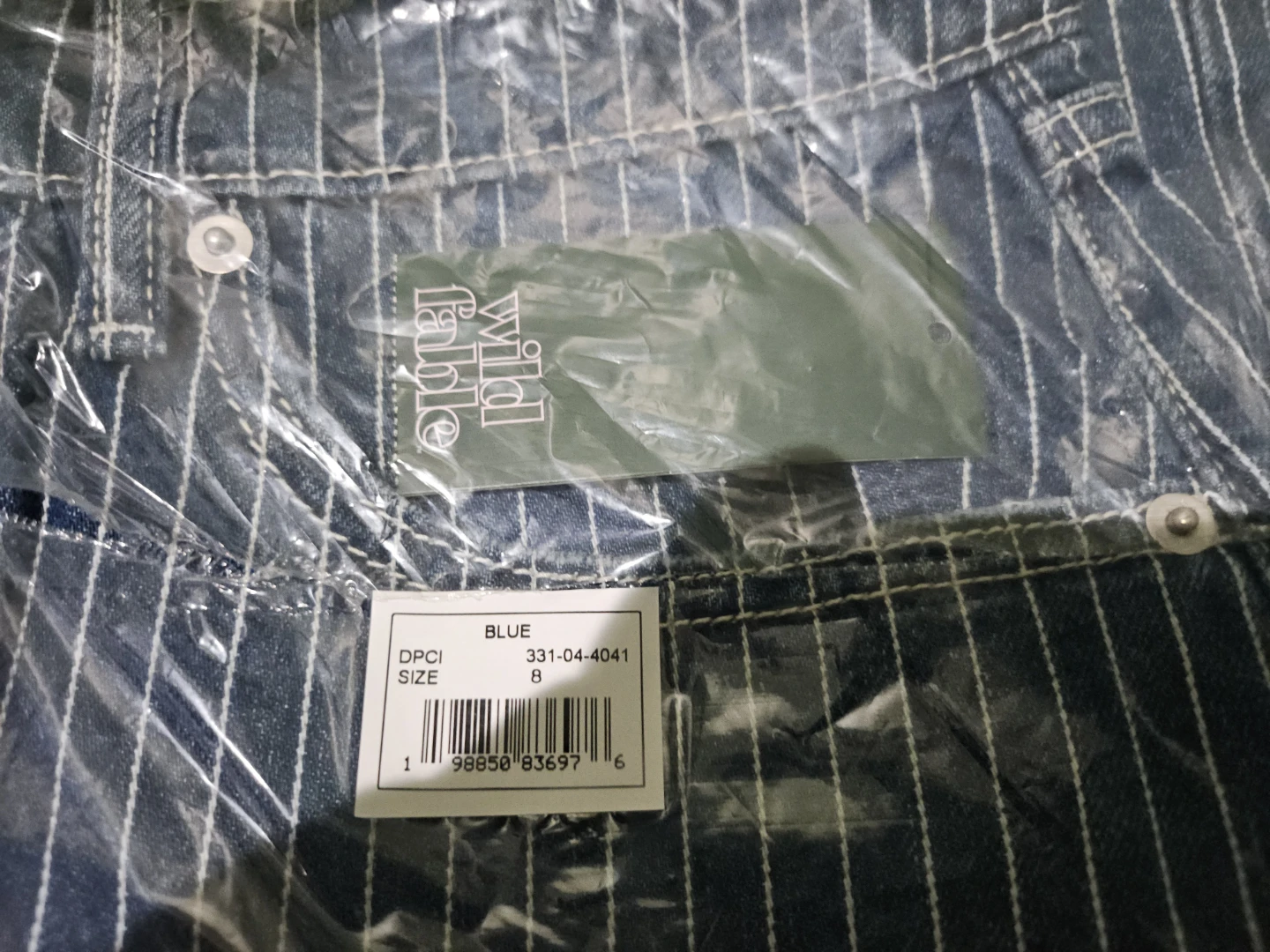 Wild Fable Women's Striped Wide Leg Jeans Size 8 - photo 2