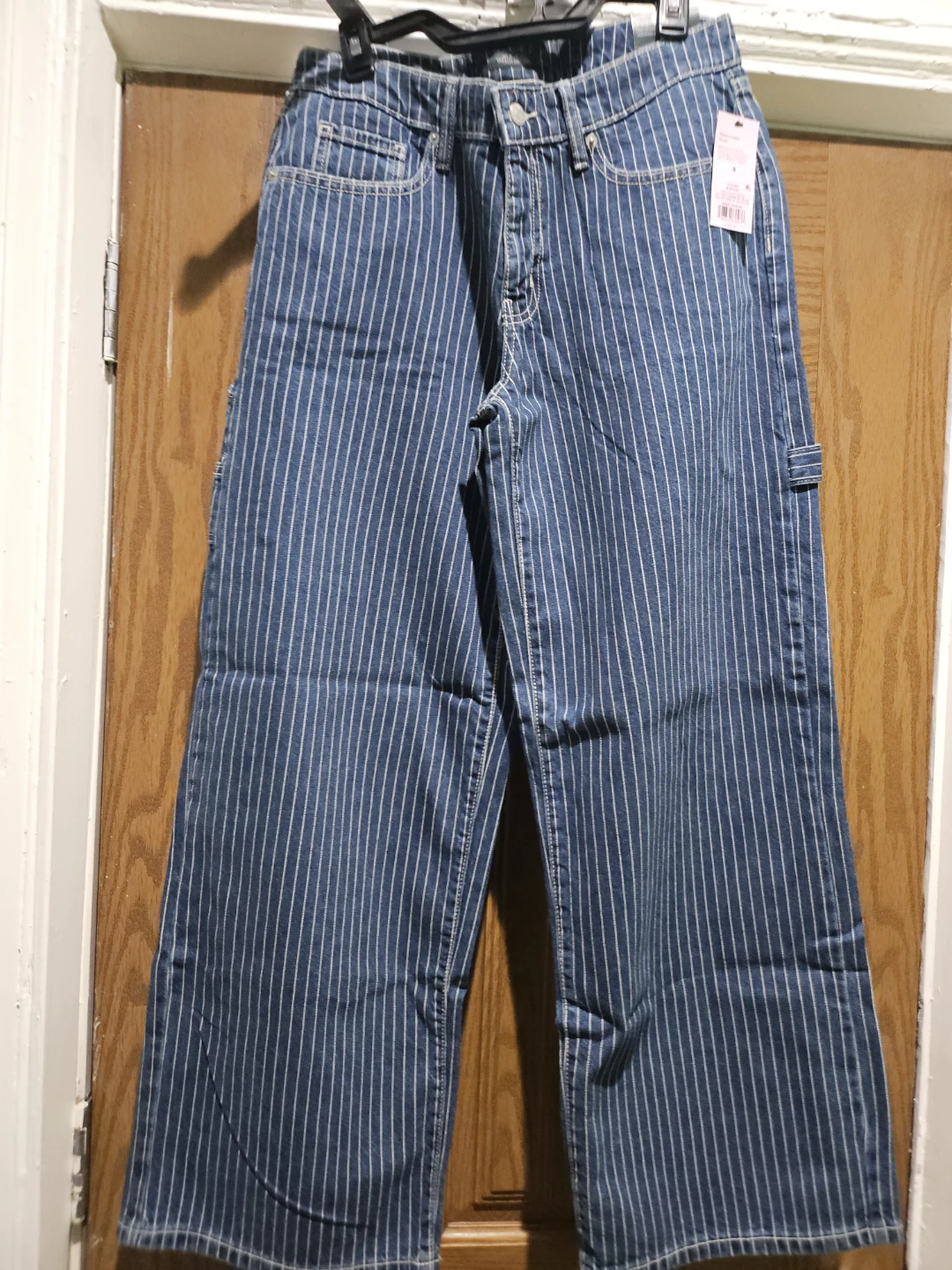 Wild Fable Women's Striped Wide Leg Jeans Size 8 - photo 4