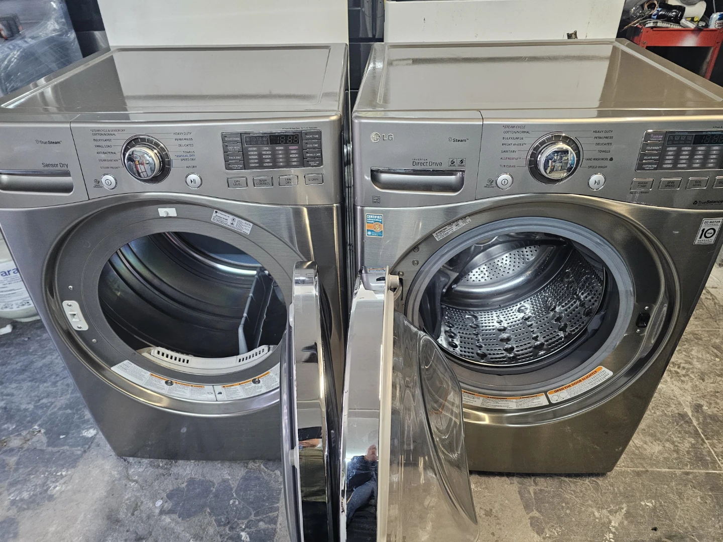 LG washer and dryer gas set - photo 2