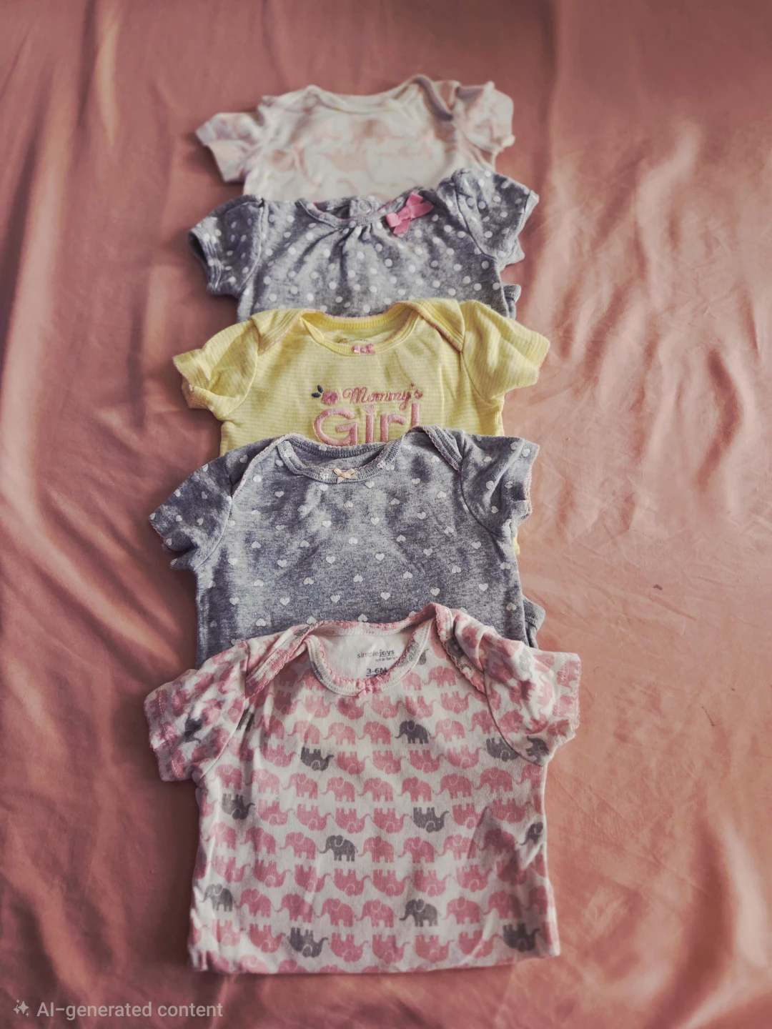 Simple Joys by Carter's Baby Girl Onesies - 5 Pack - photo 2