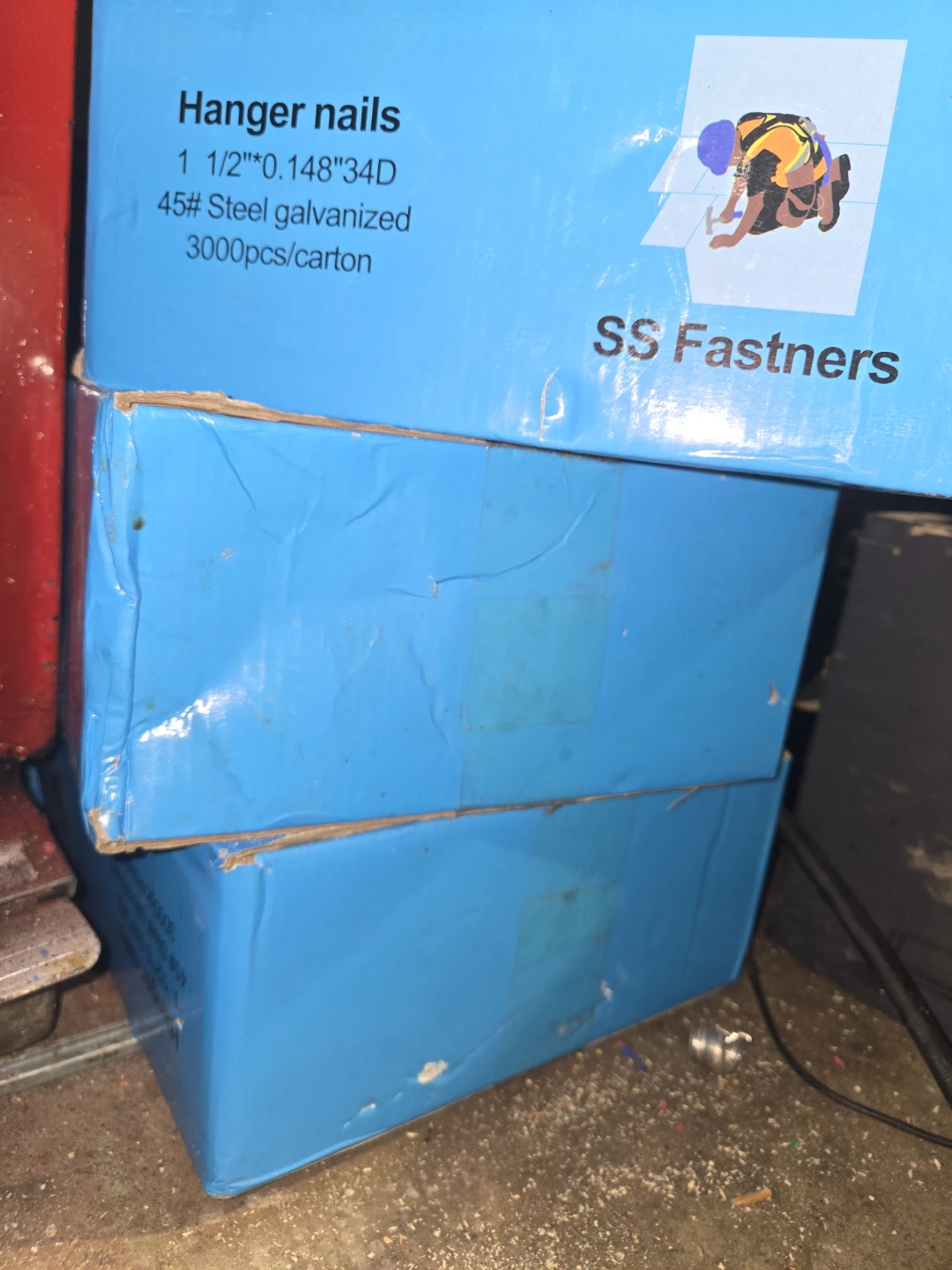 SS Fastners Hanger Nails 1 1/2" x 0.148" 3000pcs