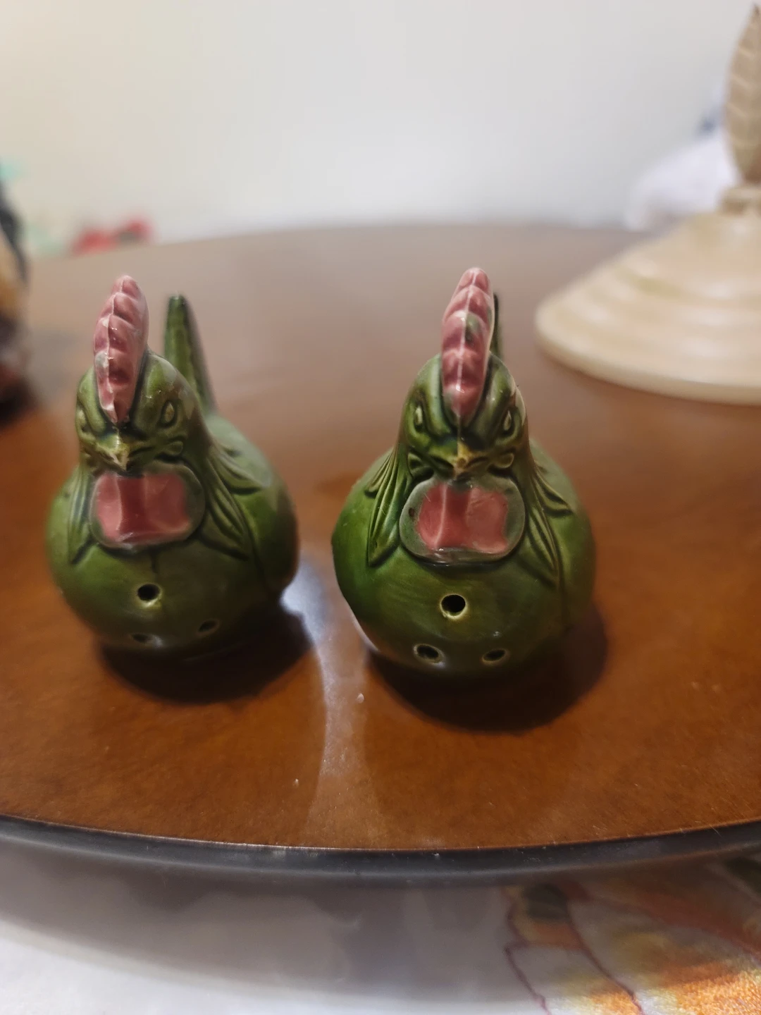 Vintage Ceramic Chicken Salt and Pepper Shakers - Made in Japan