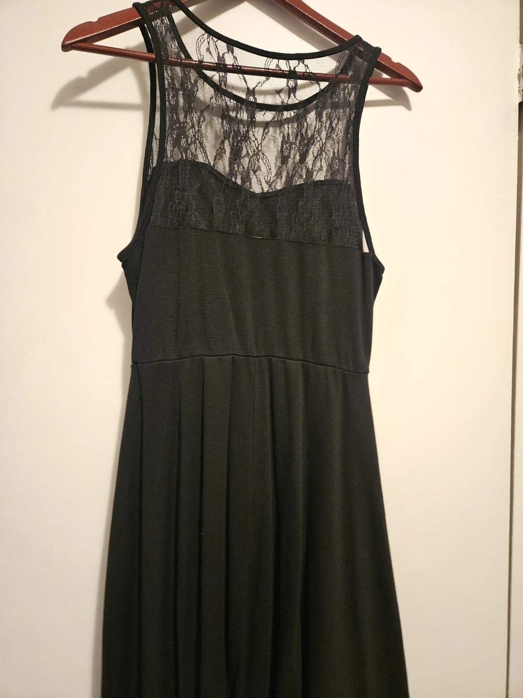 Forever 21+ Black Lace Yoke Dress XL - photo 2