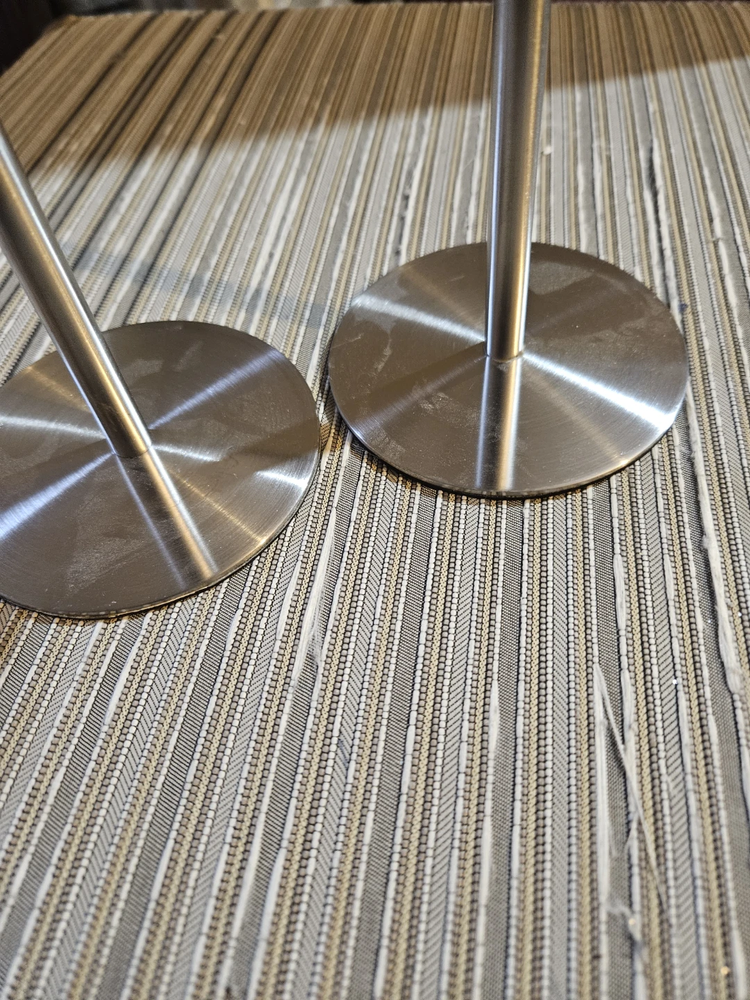 Pair of Stainless Steel Candlesticks - photo 3