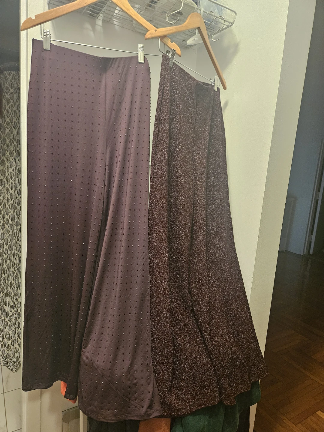 H&M Purple Glitter & Beaded Maxi Skirts - Size S - photo 2