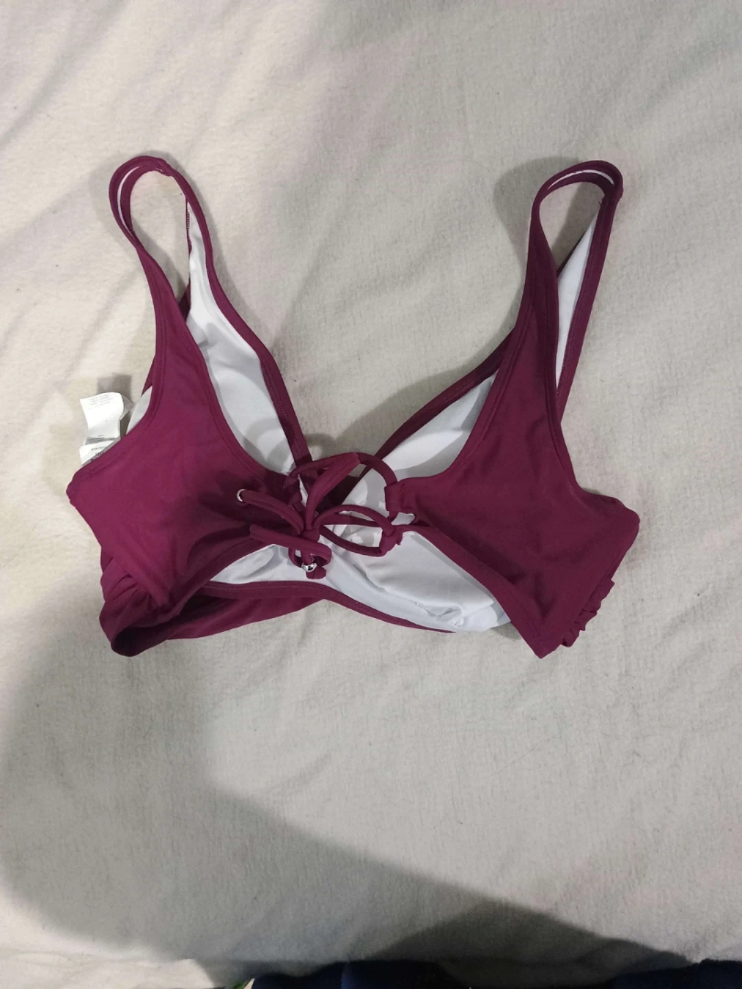 Berry colour bikini top - large - photo 2