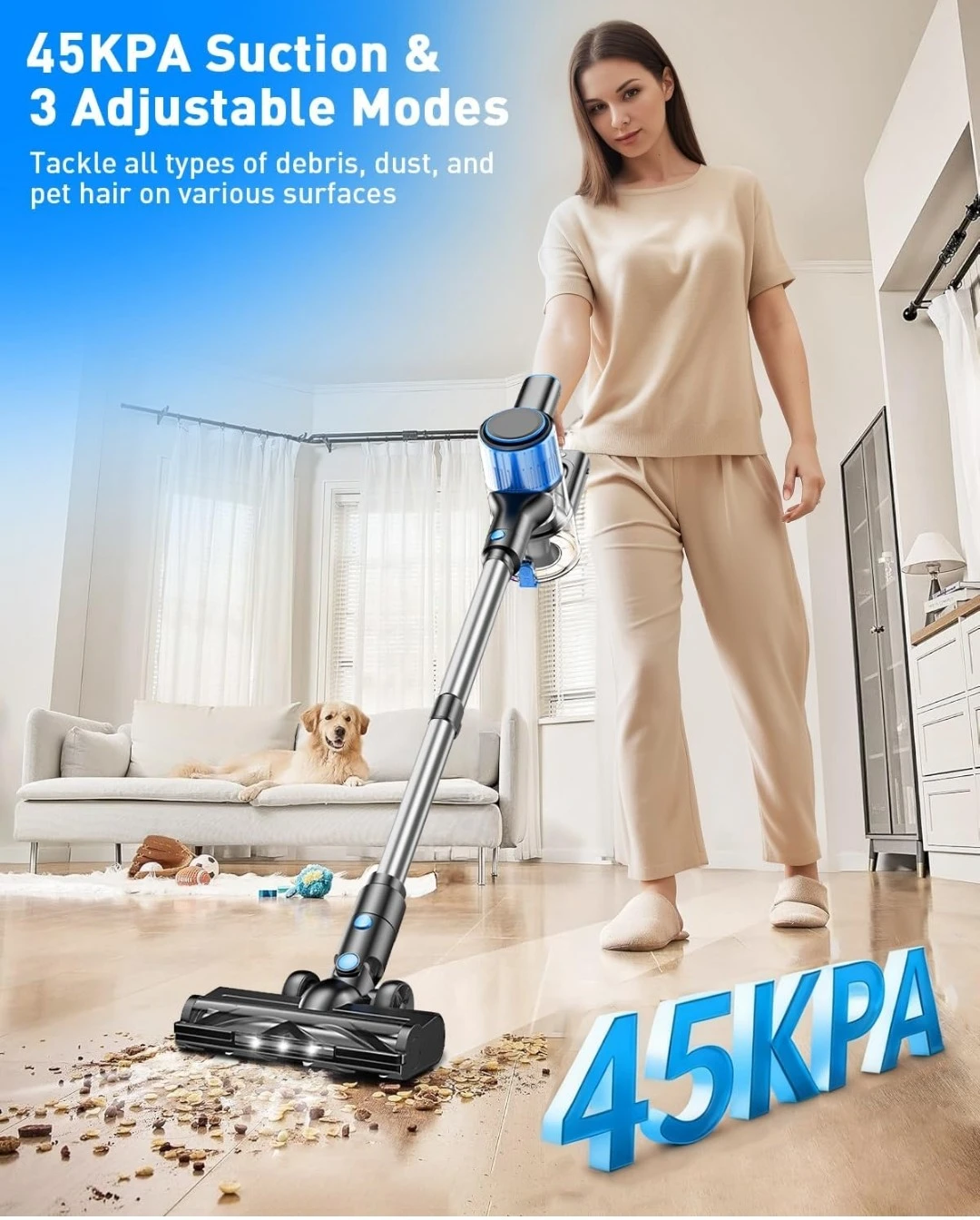 Cordless Vacuum Cleaner - 45KPA Suction - photo 2