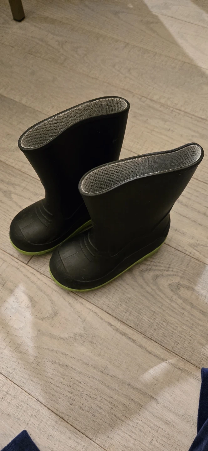Kids Black Rain Boots