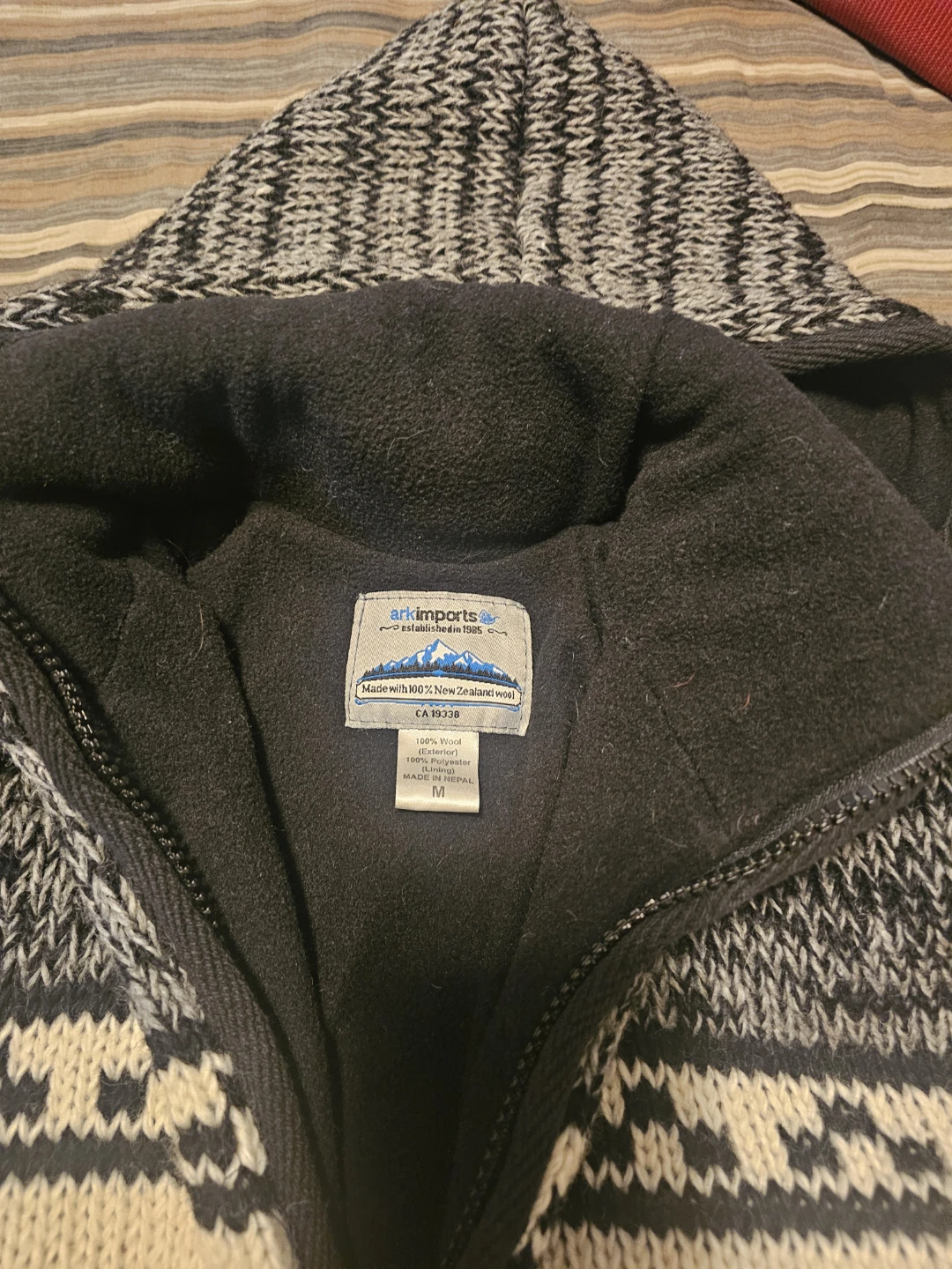 Ark Imports Canada Maple Leaf Wool Zip-Up Jacket - photo 2