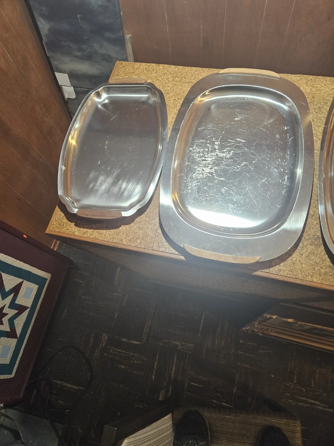 Serving Trays with Wooden Handles - photo 2