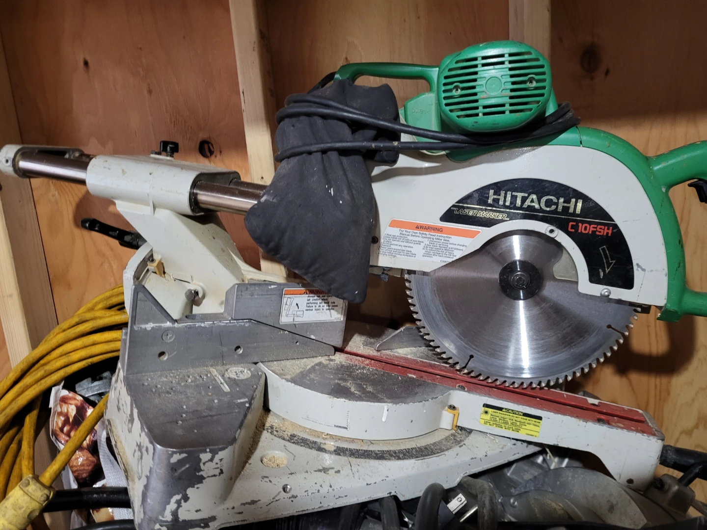 Hitachi C10FSH Laser Marker Miter Saw
