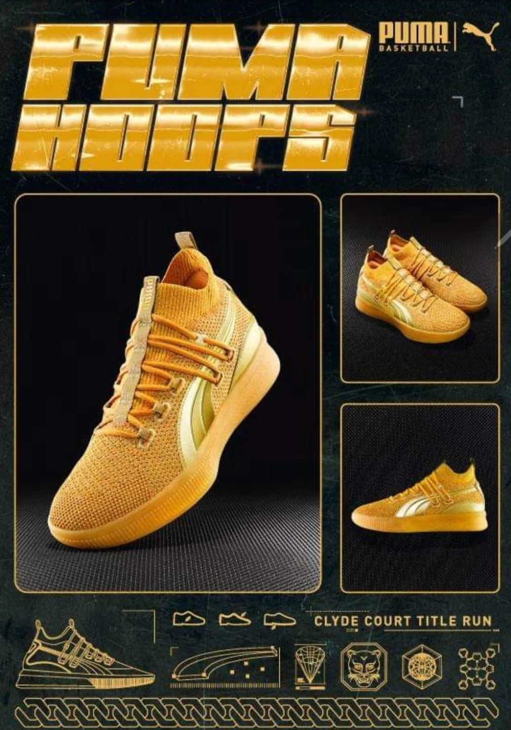 Brand new Men's Puma Clyde Basketball Shoes