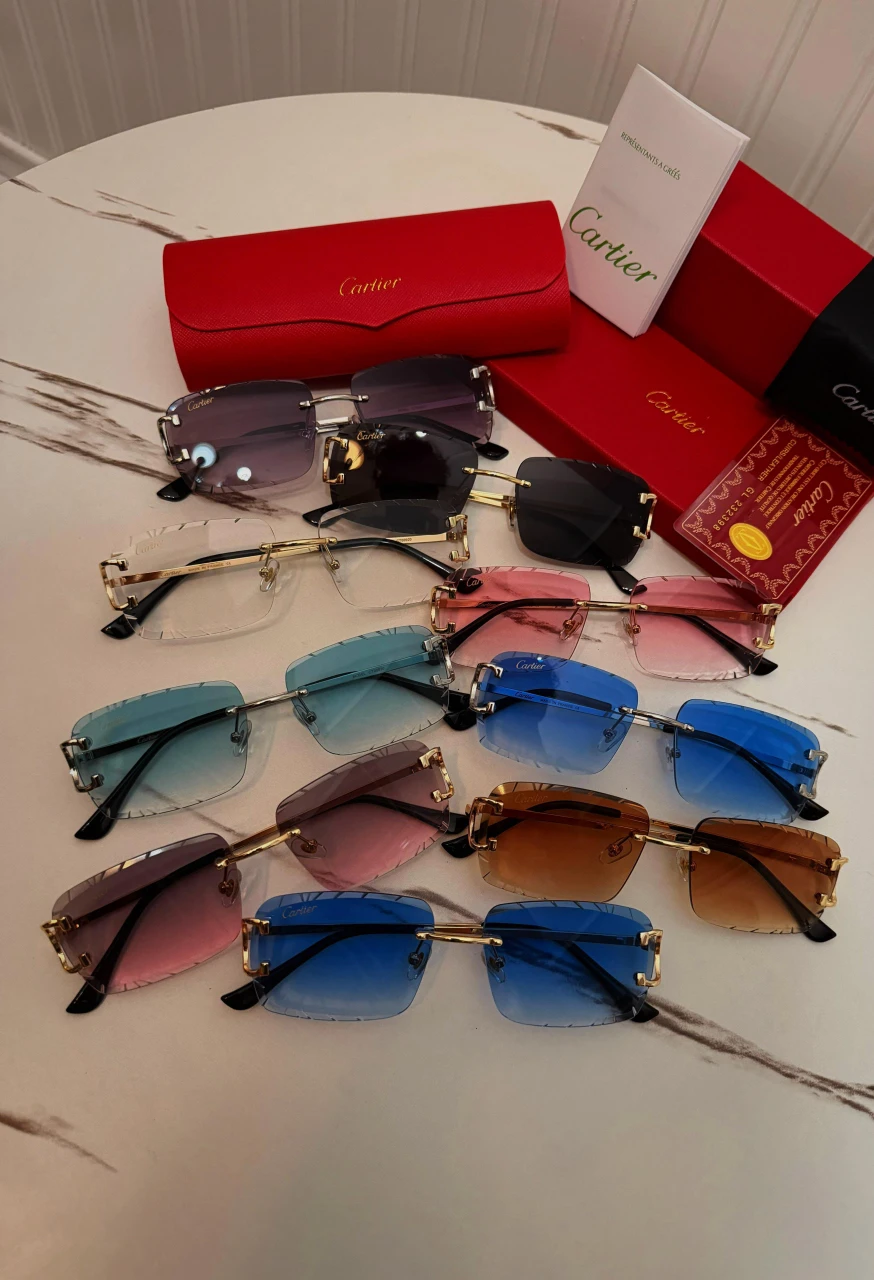 Cartier Rimless Sunglasses - Various Gradient Lenses