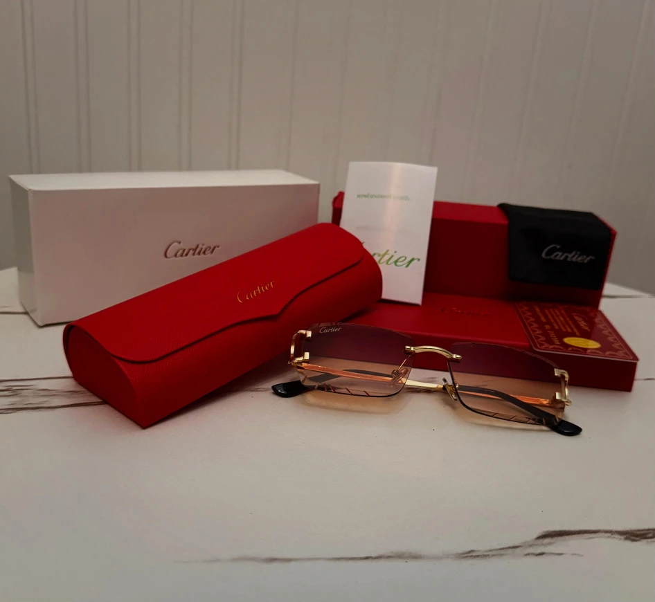 Cartier Rimless Sunglasses - Various Gradient Lenses - photo 4