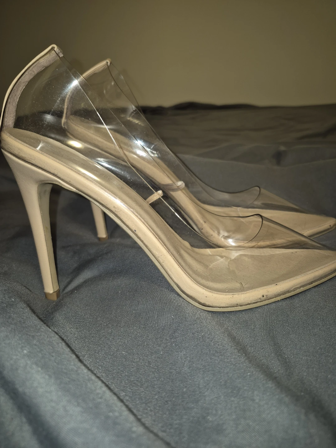 Streetwear Society Clear Pointed Toe Heels