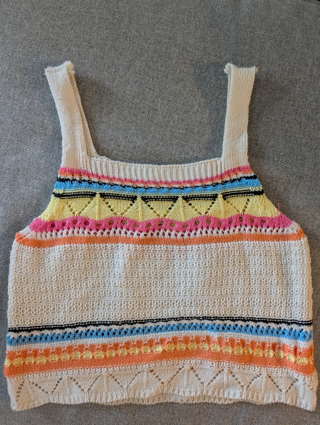 Cropped Knit Tank Top - photo 2
