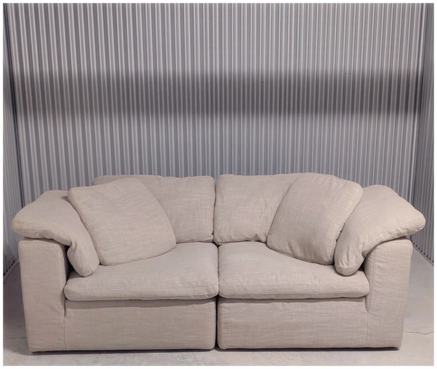 2 piece modular couch by Syndays