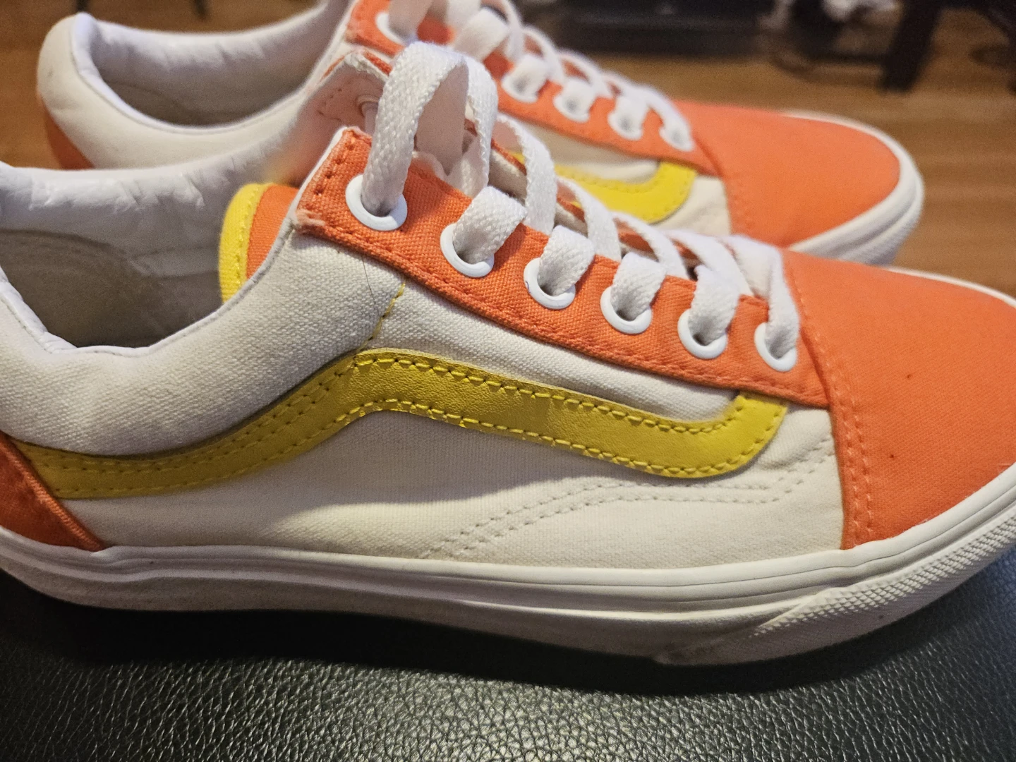 Vans Old Skool Canvas Sneakers - Orange/Yellow/White - photo 4