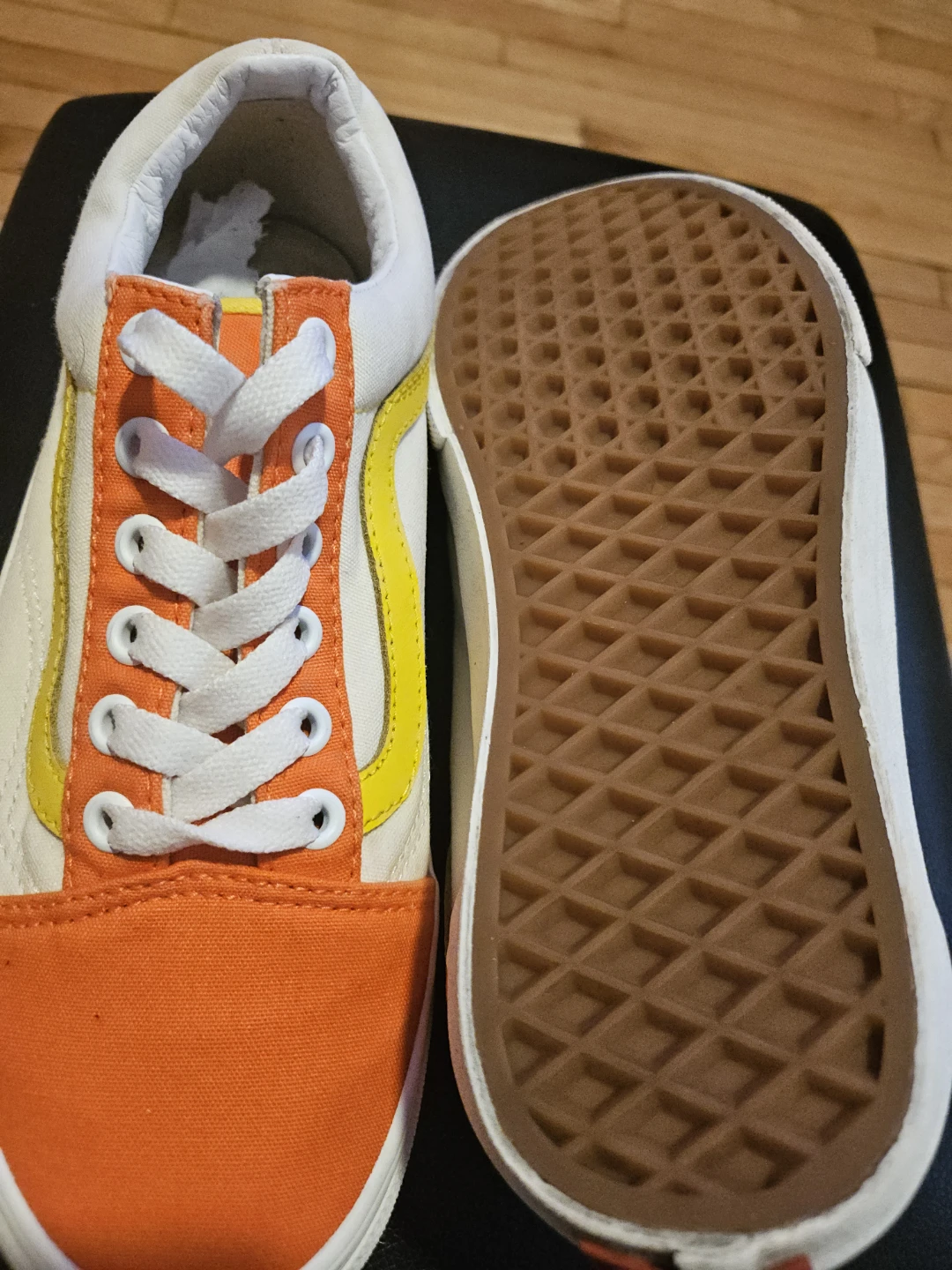 Vans Old Skool Canvas Sneakers - Orange/Yellow/White - photo 5