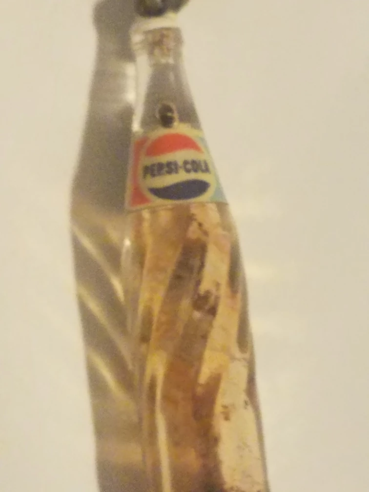vintage Pepsi-Cola Bottle Keychain Charm - photo 2