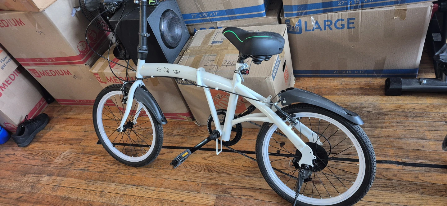 White Folding Bike - photo 2